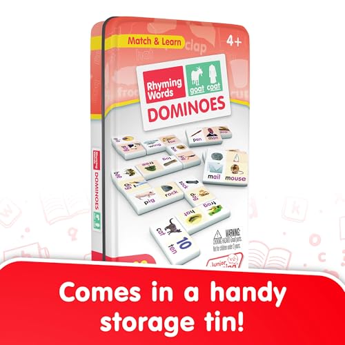 Junior Learning Rhyming Word Dominoes JL490 – Educational Action Games (Multi)