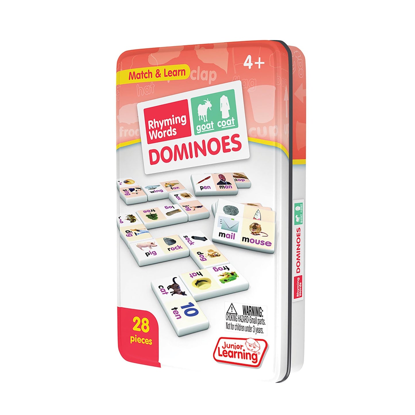 Junior Learning Rhyming Word Dominoes JL490 – Educational Action Games (Multi)