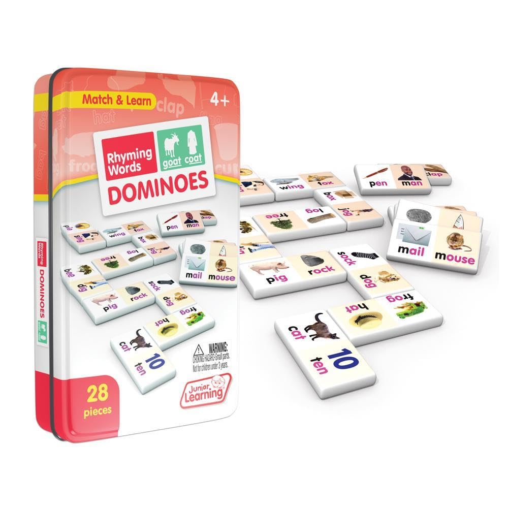 Junior Learning Rhyming Word Dominoes JL490 – Educational Action Games (Multi)
