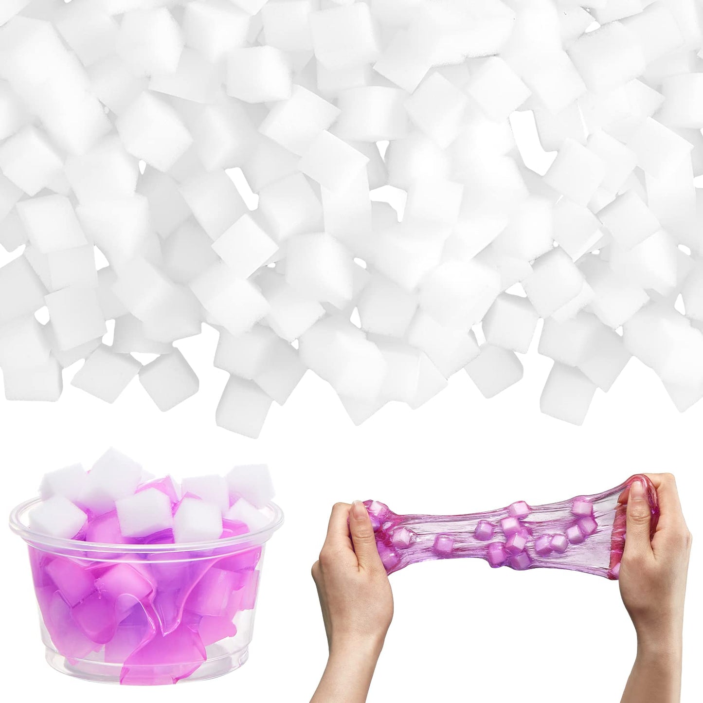Junkin 400 Pcs Jelly Cubes Charms – DIY Art Crafts for Slime Enthusiasts