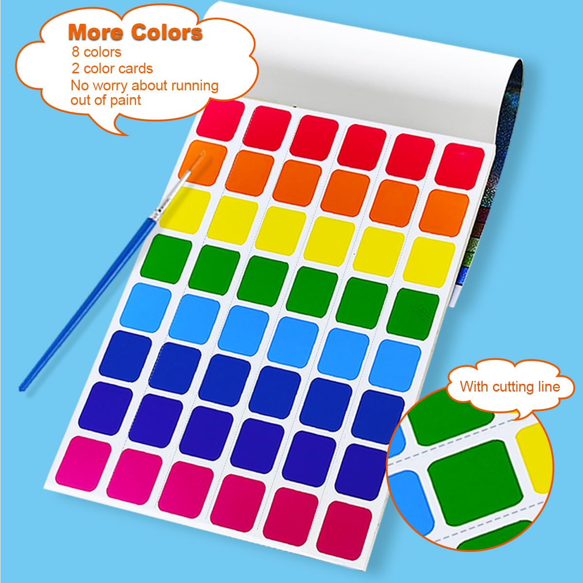 JUNQIU US Water Color Paint Sets for Kids | Watercolor Books for Ages 4-8