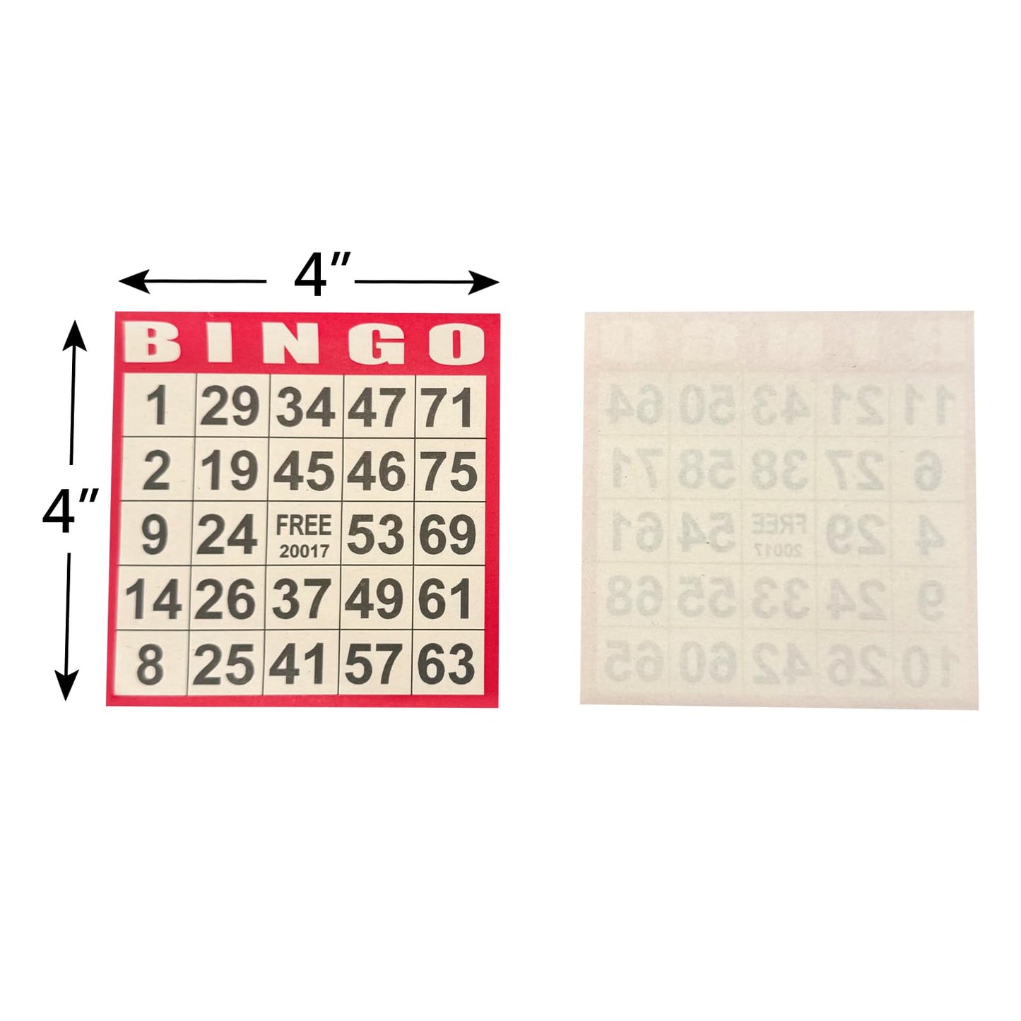 JUNWRROW Bingo Paper Game Cards – 1000 Sheets (100 Books, 10 Colors) – 4x4 Disposable Cards for Seniors, Family Game Night & Classroom Activities