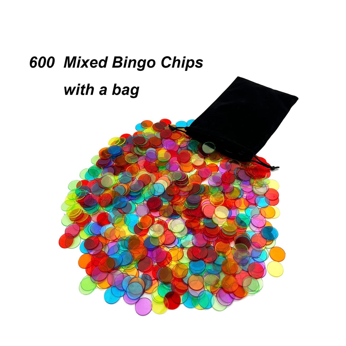 JUNWRROW Deluxe Bingo Game Set – 6-Inch Cage, 600 Chips, 100 Cards, 75 Balls, Master Board
