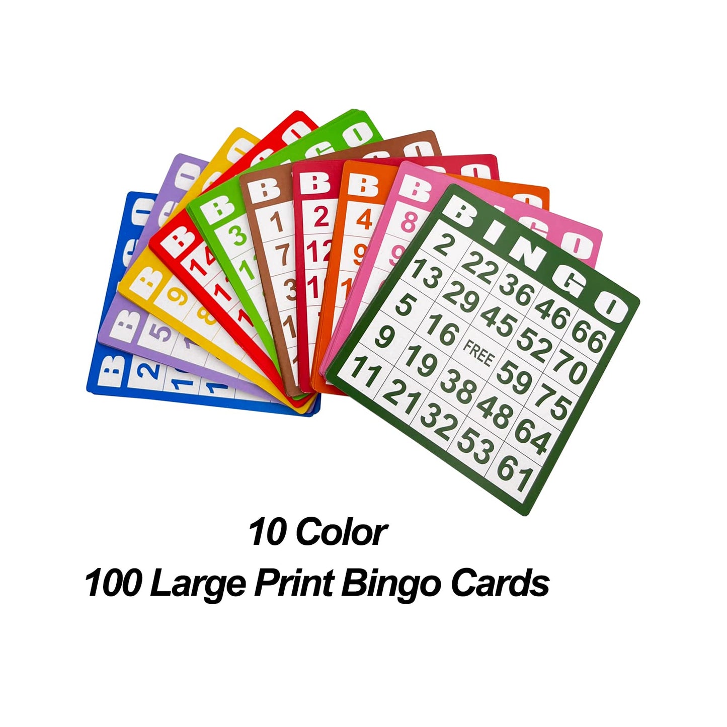 JUNWRROW Deluxe Bingo Game Set – 1000 Chips, 100 Cards, 75 Balls, 6-Inch Cage