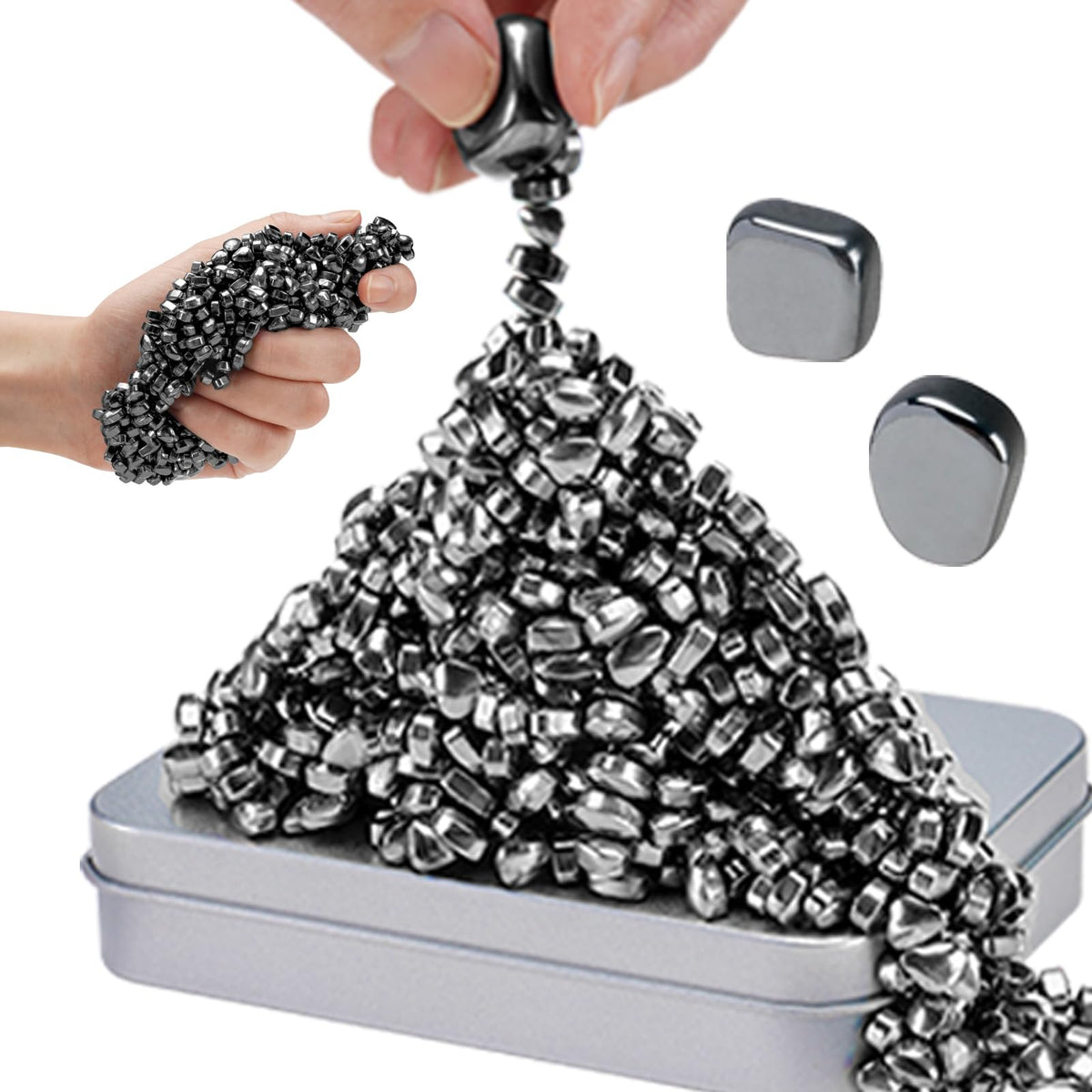 JUNYANG Magnetic Balls – 600+ Mini Beads Desk Fidget Toy for Adults & Teens