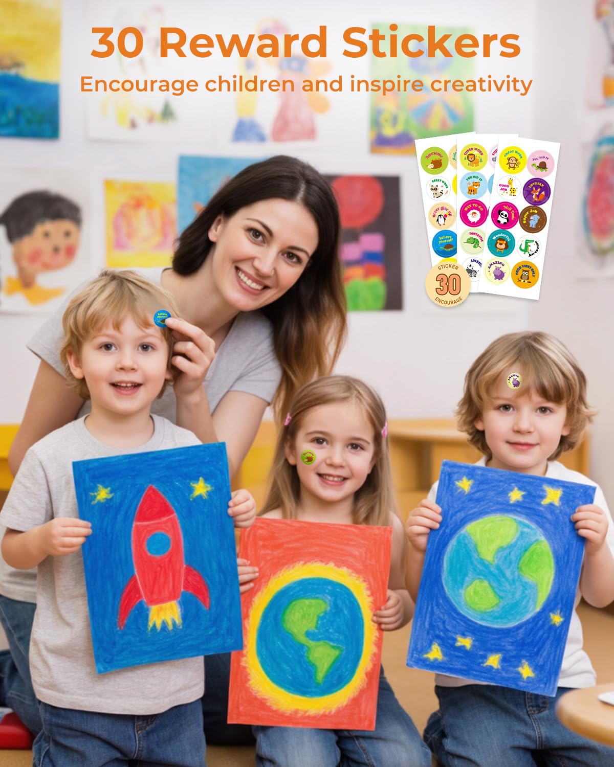 JUPITEARTH 24 Colors Twist Crayons for Toddlers – Non-Toxic, Washable, Easy-Grip with Storage Bucket
