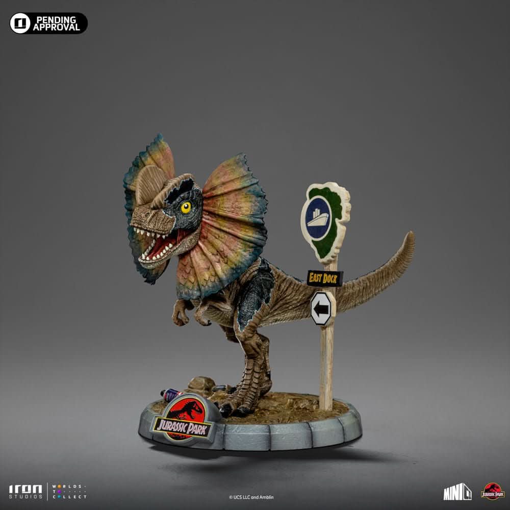 Statue Dilophosaurus - Jurassic Park - MiniCo - Iron Studios
