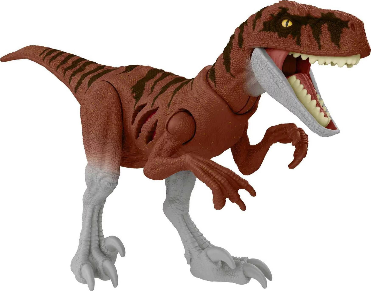 Jurassic World Dominion Extreme Damage Atrociraptor Action Figure – 3in Posable with Double-Sided Damage