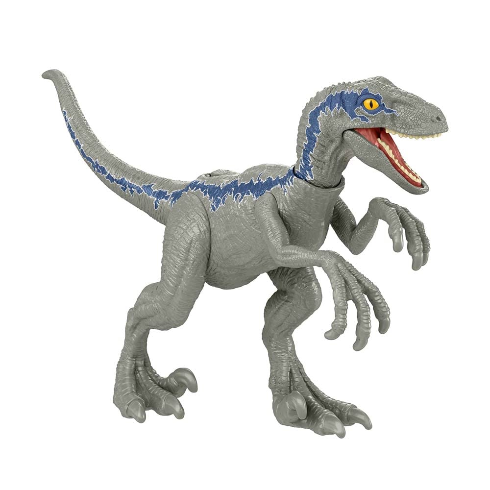 Jurassic World Dominion Ferocious Pack Velociraptor Blue – Poseable 7-Inch Figures