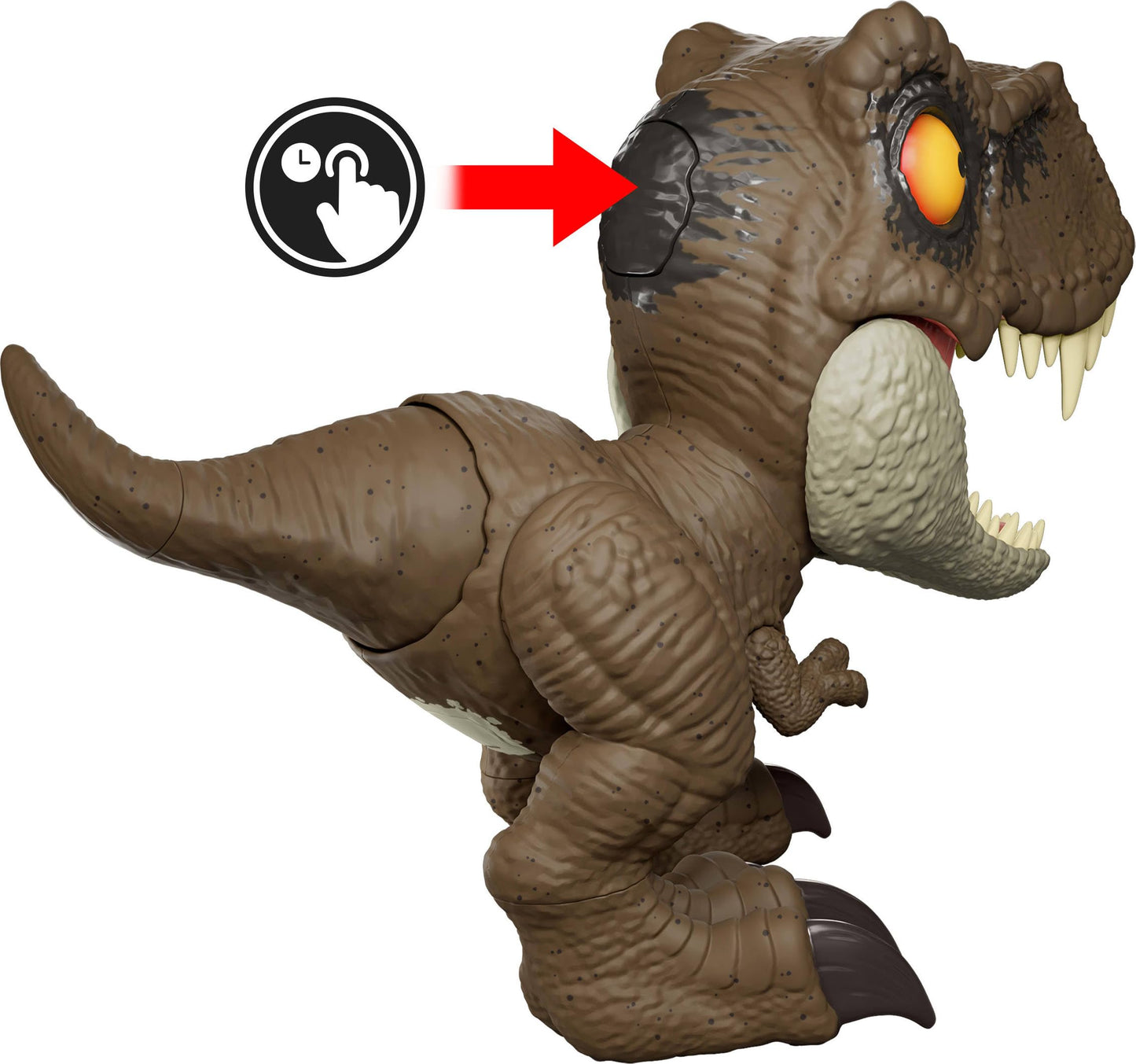Jurassic World Roar Command T-Rex Toy – Record & Play Dino Speak, Tail Attack
