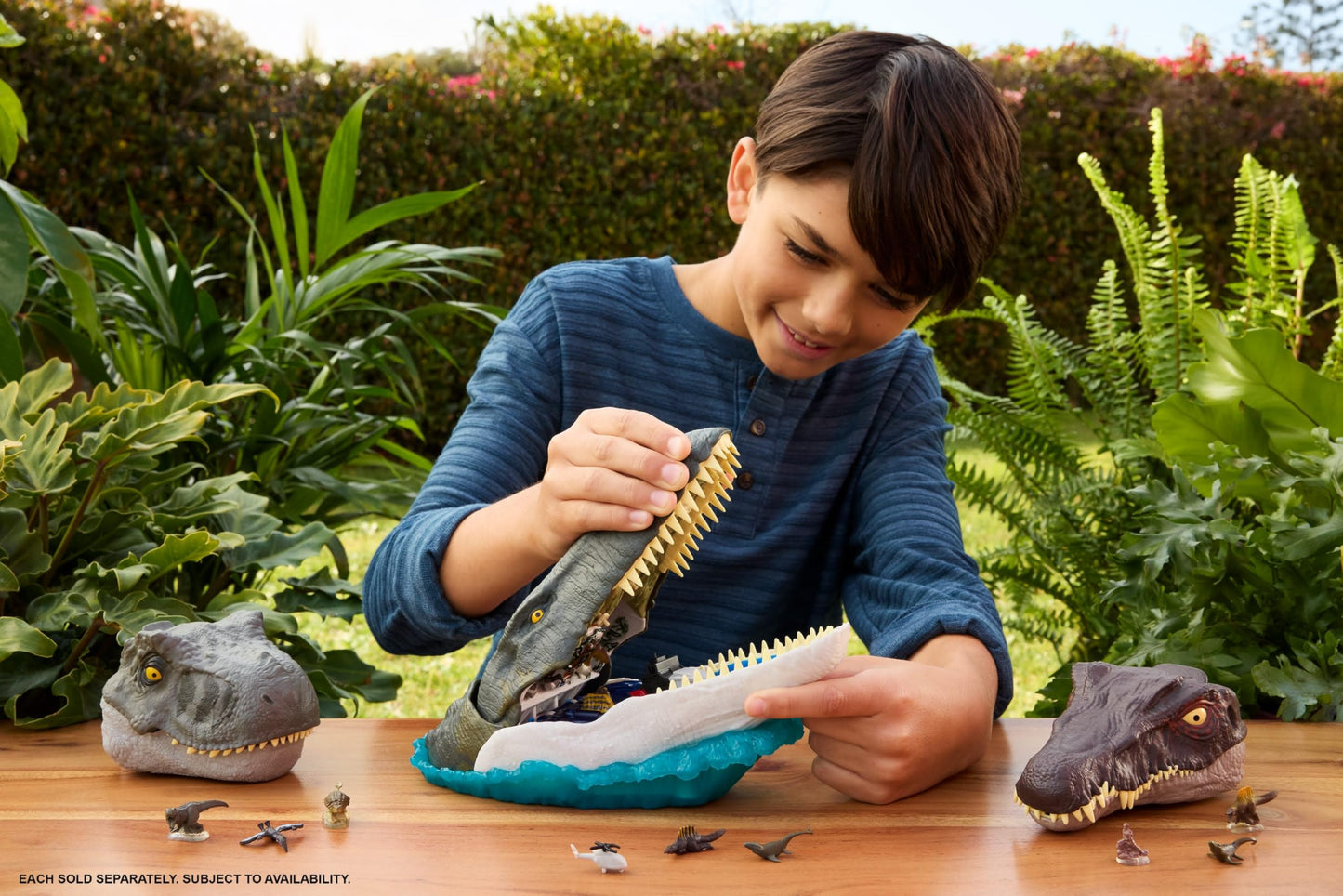 Jurassic World Rebirth Mosasaurus Deluxe Playset | 7 Sounds, 7 Features, 6 Micro Figures