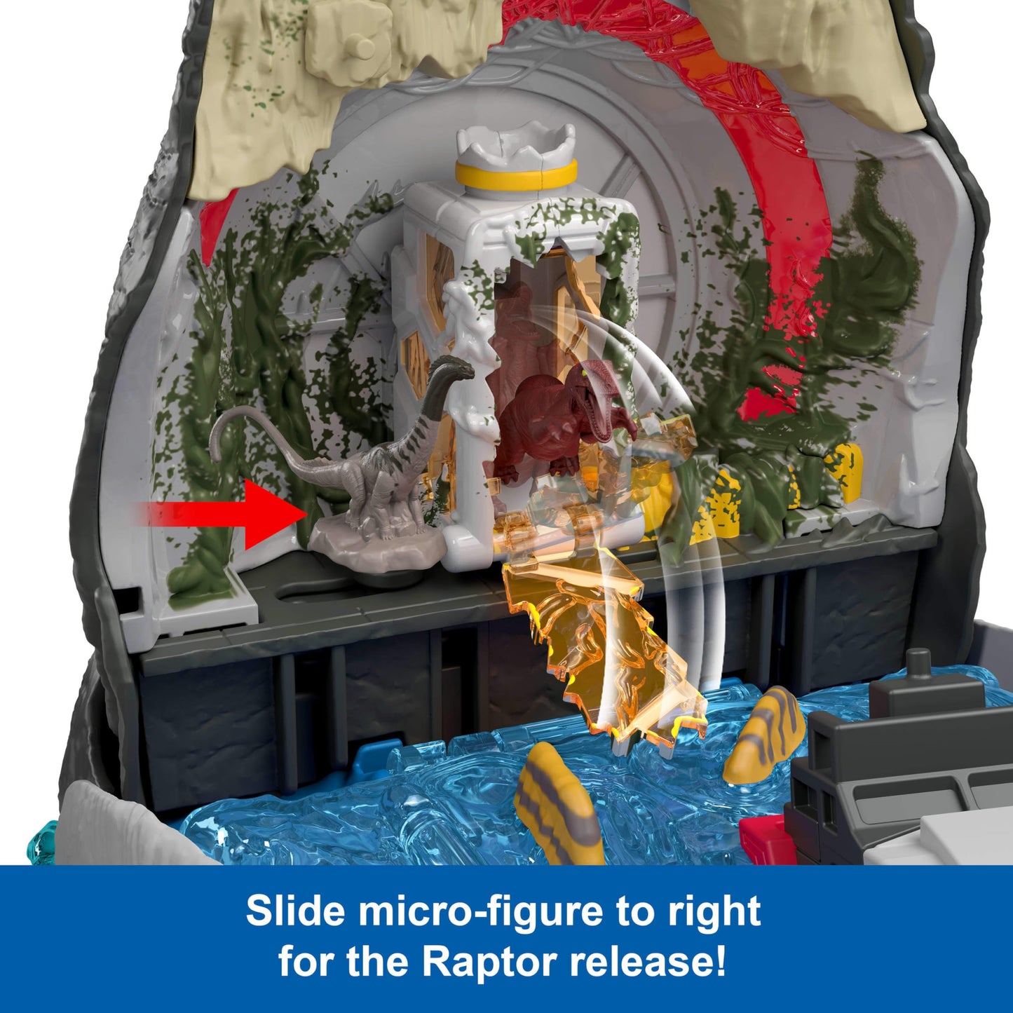 Jurassic World Rebirth Mosasaurus Deluxe Playset | 7 Sounds, 7 Features, 6 Micro Figures