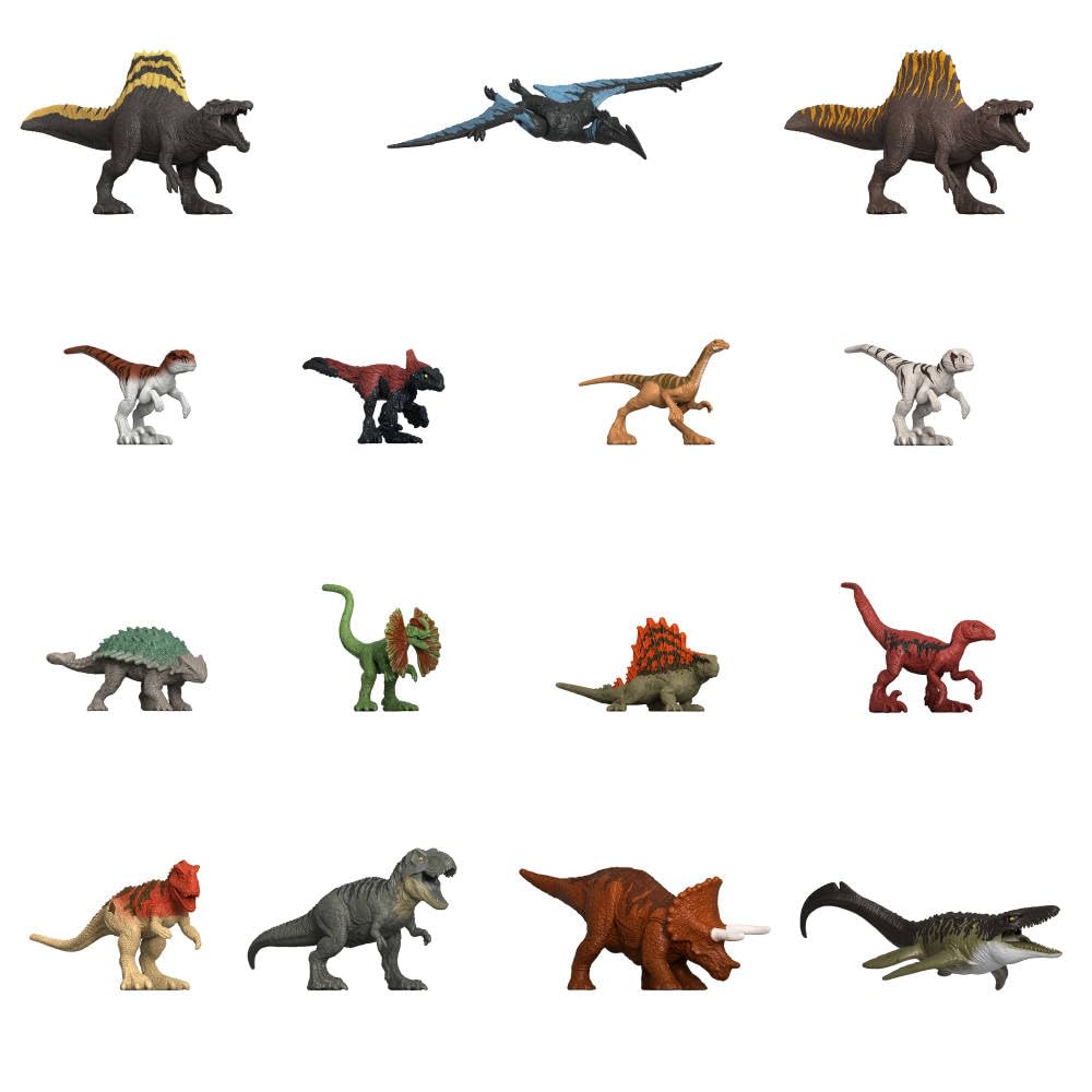 Jurassic World Rebirth: 15-Pack Mini Dinosaurs – Collectible Set