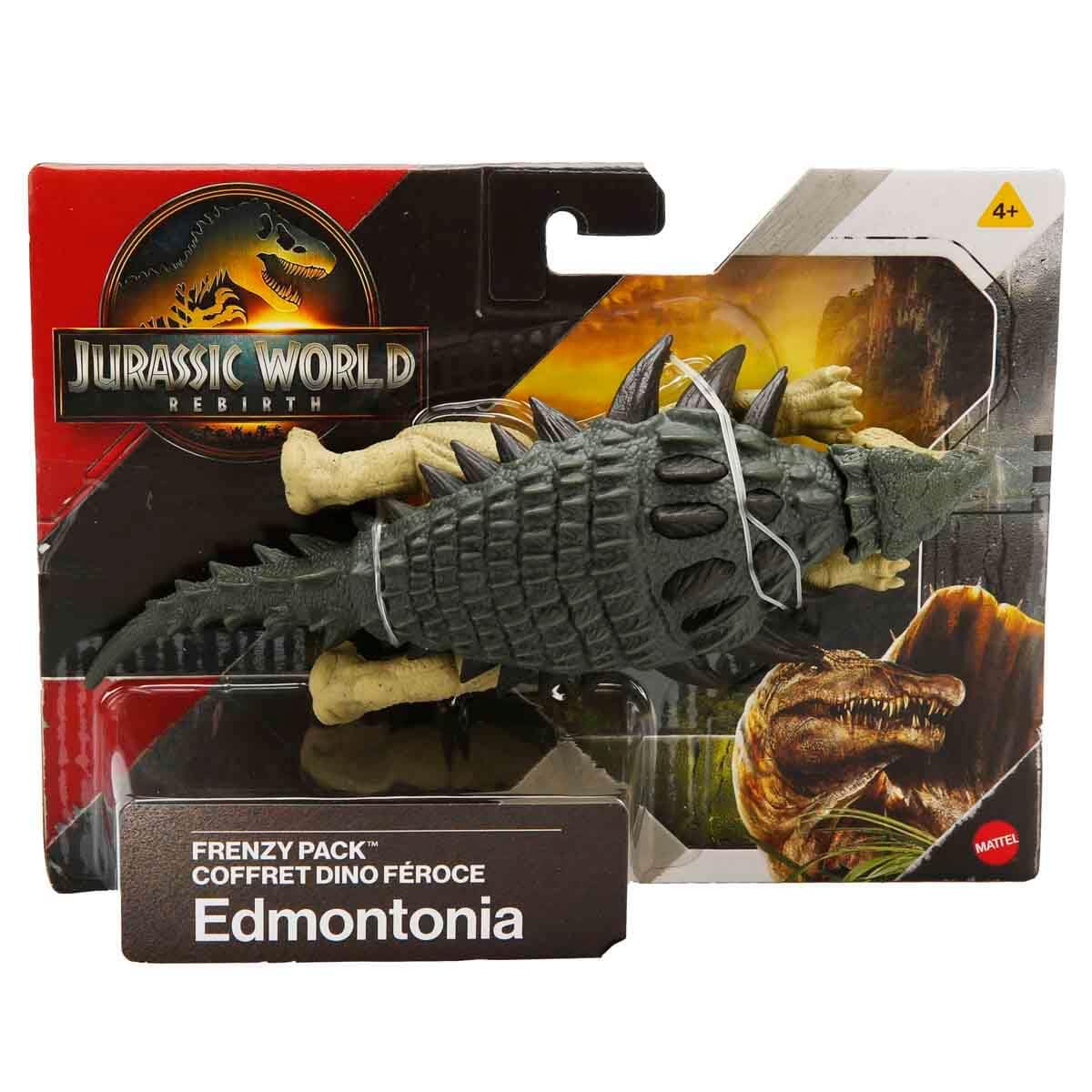 Jurassic World Rebirth Frenzy Pack Edmontonia Dinosaur Figure – 7in Action Figure