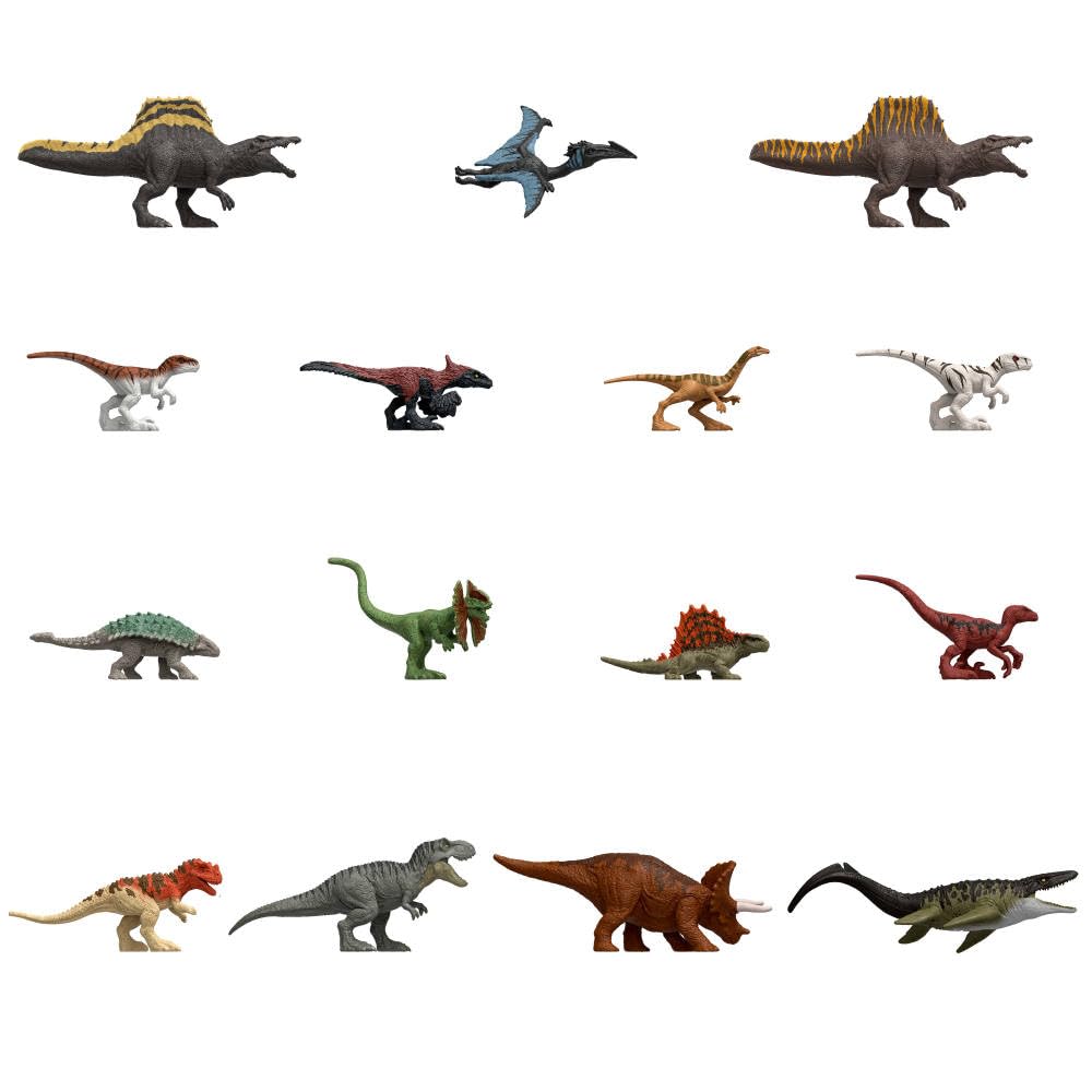 Jurassic World Rebirth: 15-Pack Mini Dinosaurs – Collectible Set