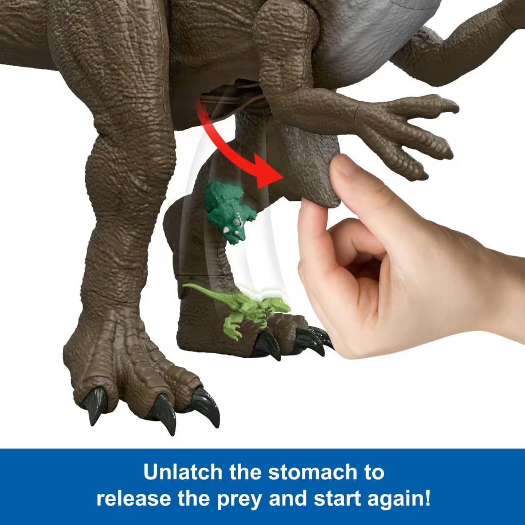 Jurassic World Super Colossal Spinosaurus Figure – 36-Inch Giant with Interactive Stomach & Minis