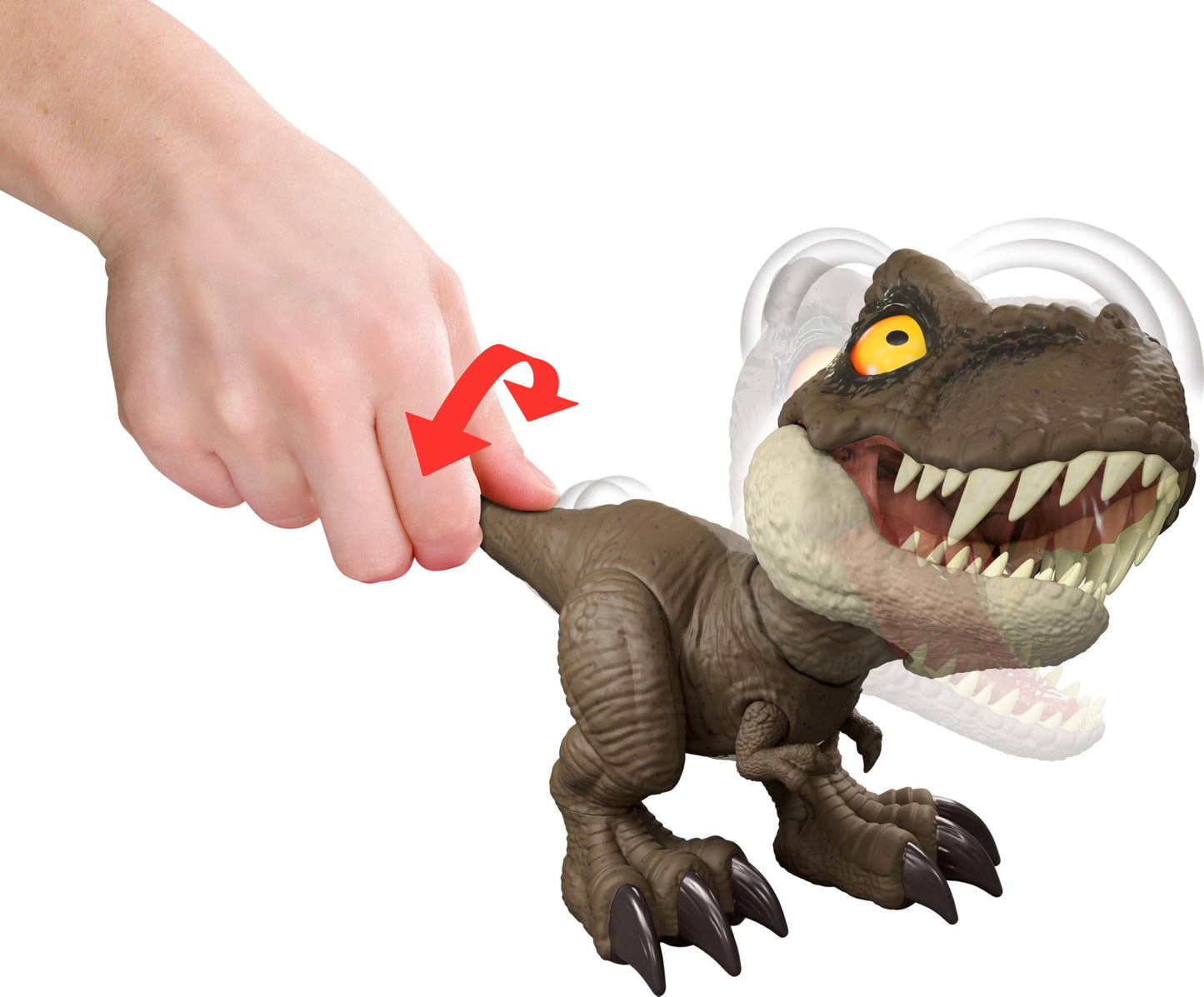 Jurassic World Roar Command T-Rex Toy – Record & Play Dino Speak, Tail Attack