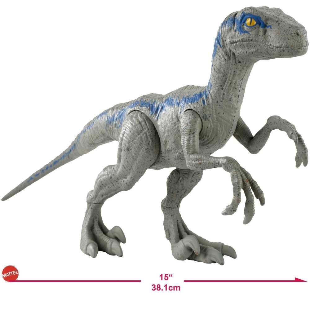 Jurassic World Velociraptor Blue 12-inch Dinosaur – Mattel Figure