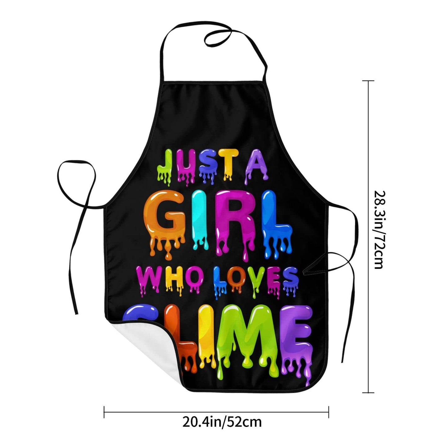 Just A Girl Who Loves Slime Apron for Girls | Waterproof & Easy-Care