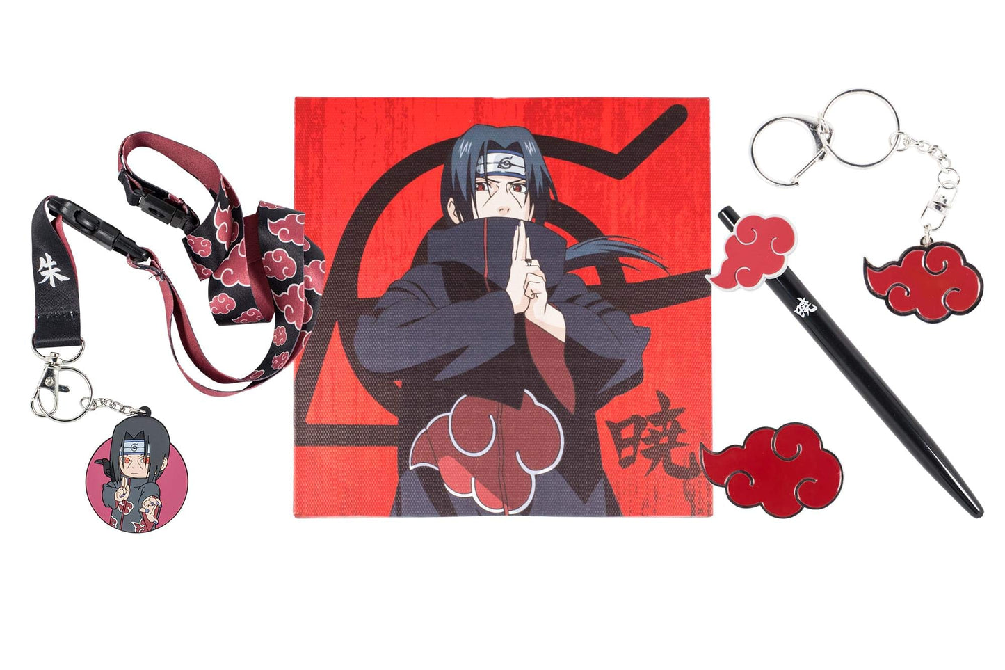 Just Funky Naruto Shippuden Akatsuki Collector Box – Itachi Uchiha Accessories & 5 Themed Collectibles