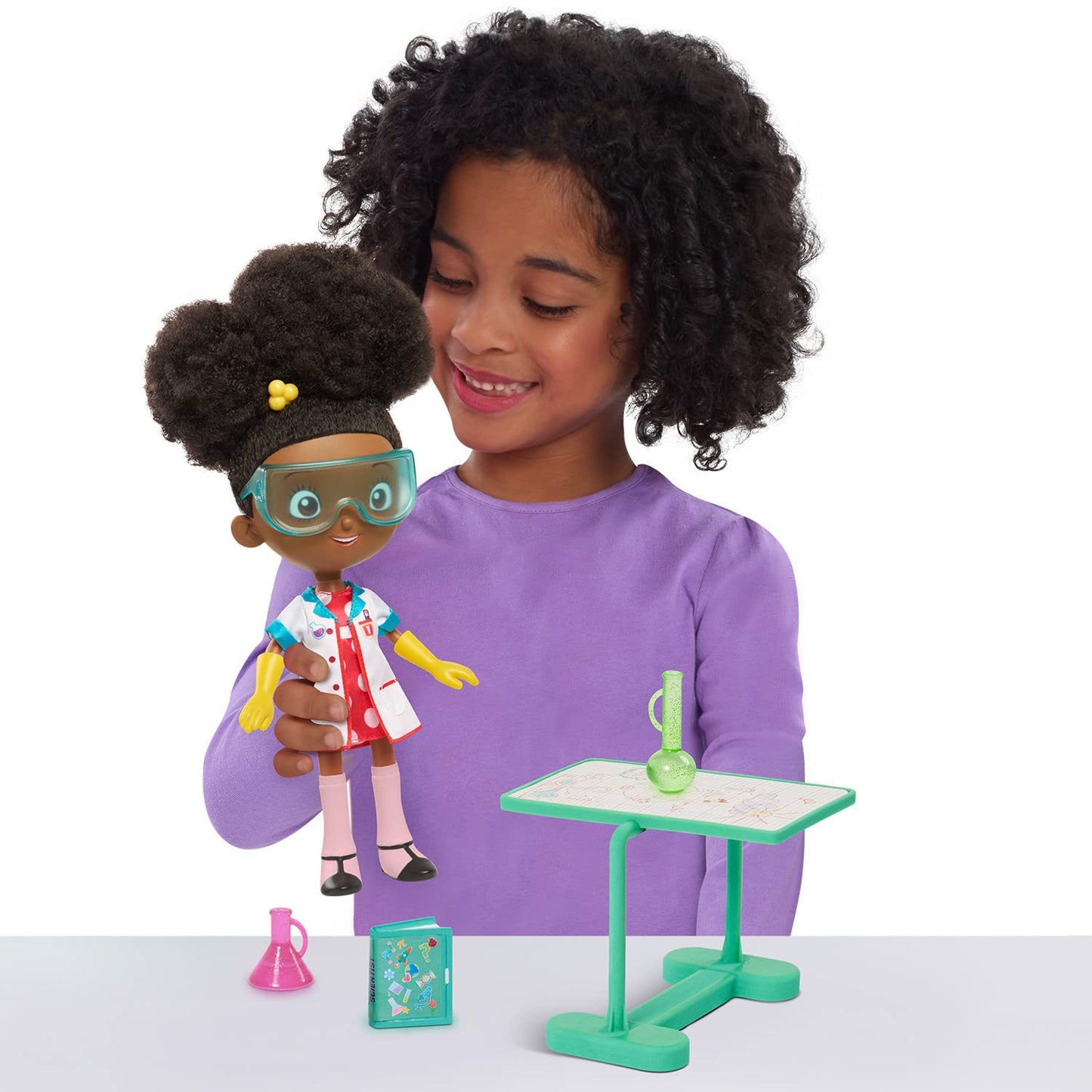 Just Play Ada Twist Lab Doll – 12.5-Inch Award-Winning Interactive Scientist with Lab Accessories