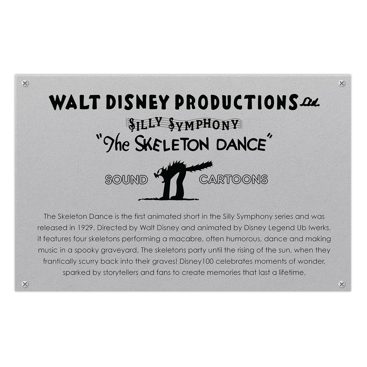 Disney100 Years of Wonder Skeleton Dance Plush Diorama by Just Play (Amazon Exclusive)