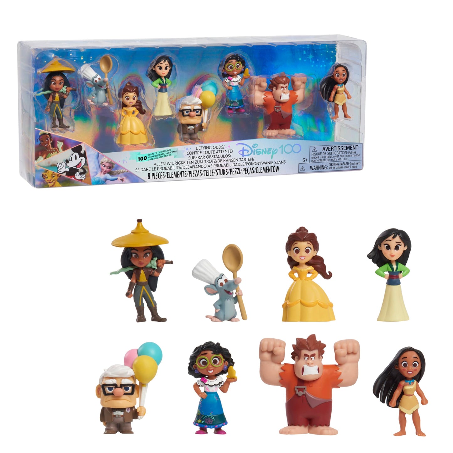 Disney100 Years of Defying Odds Celebration Collection — Just Play 8-Piece Limited Edition Figure Pack