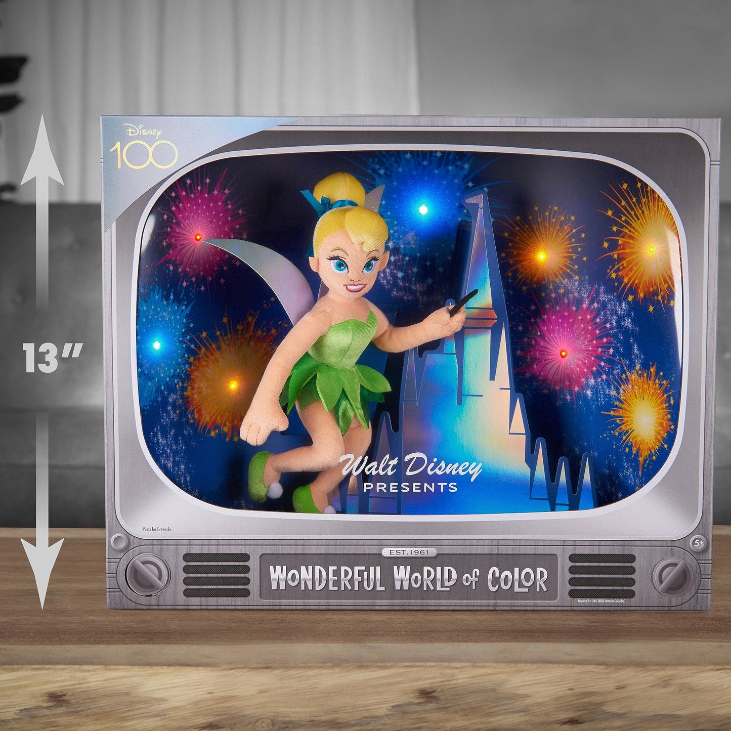 Just Play Disney100 Tinker Bell Collectible Plush – Wonderful World of Color, Amazon Exclusive