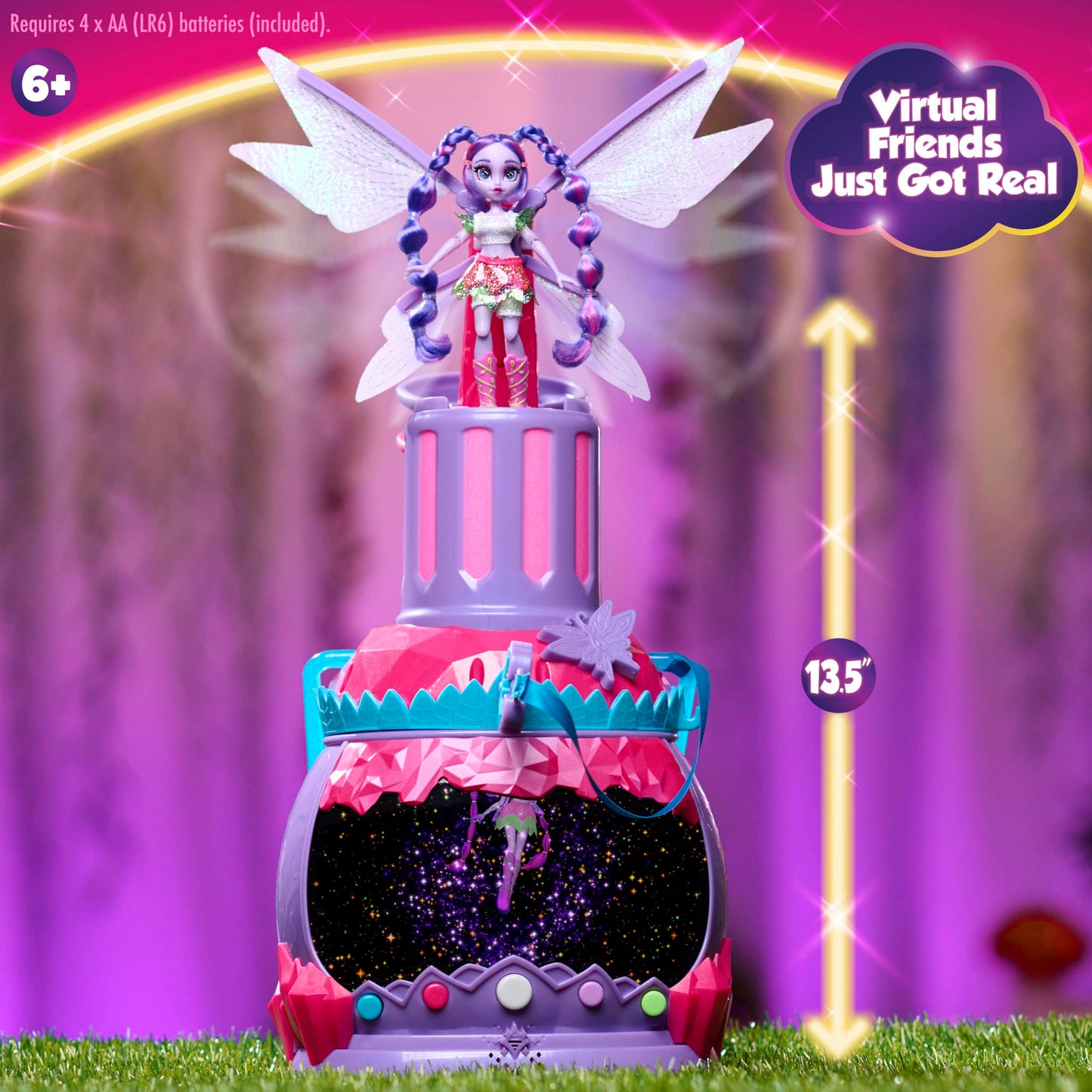Just Play HOLOBRITE Pixie Lantern – Interactive Two-World Play, 200+ Ways, Ages 6+