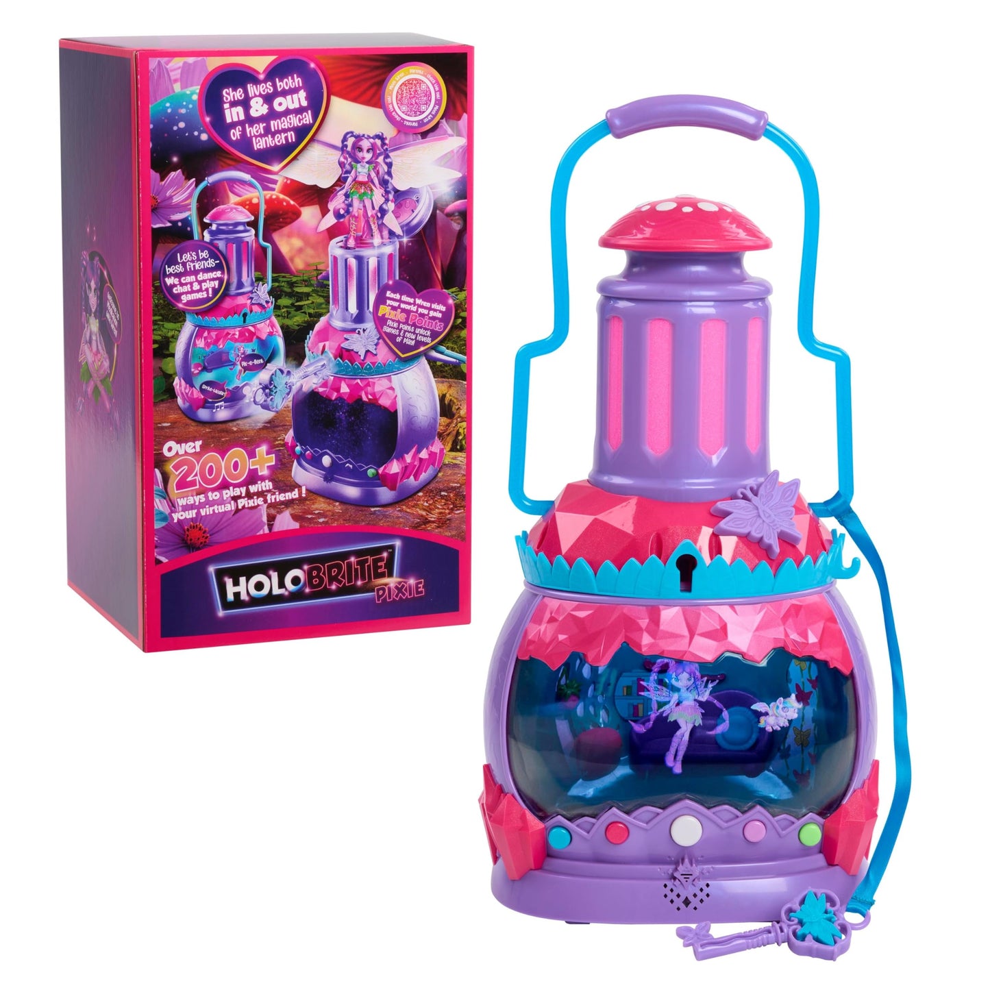 Just Play HOLOBRITE Pixie Lantern – Interactive Two-World Play, 200+ Ways, Ages 6+