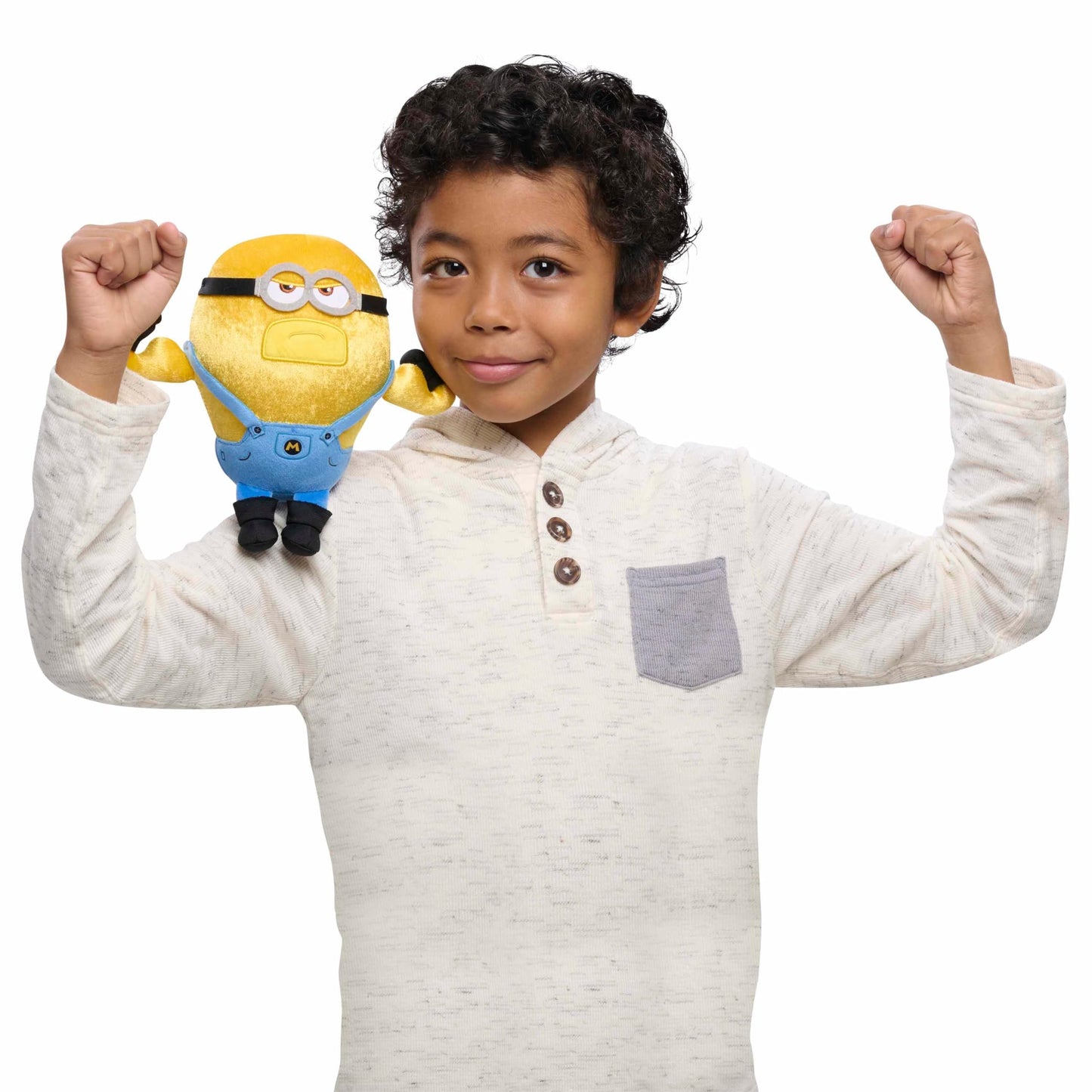 Just Play Illumination Minions Mega Dave Squooshy Plush – 9-Inch Despicable Me 4 Toy