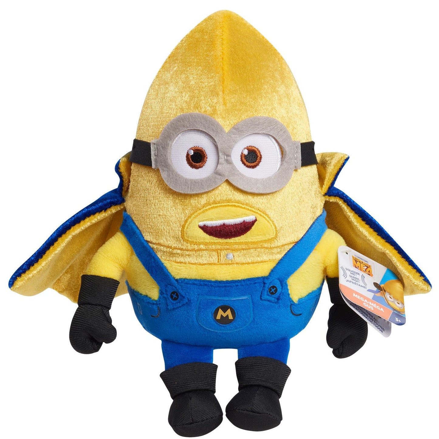 Just Play Illumination Minions Mega Gus Squooshy Plush – 9-Inch Despicable Me 4 Toy for Kids