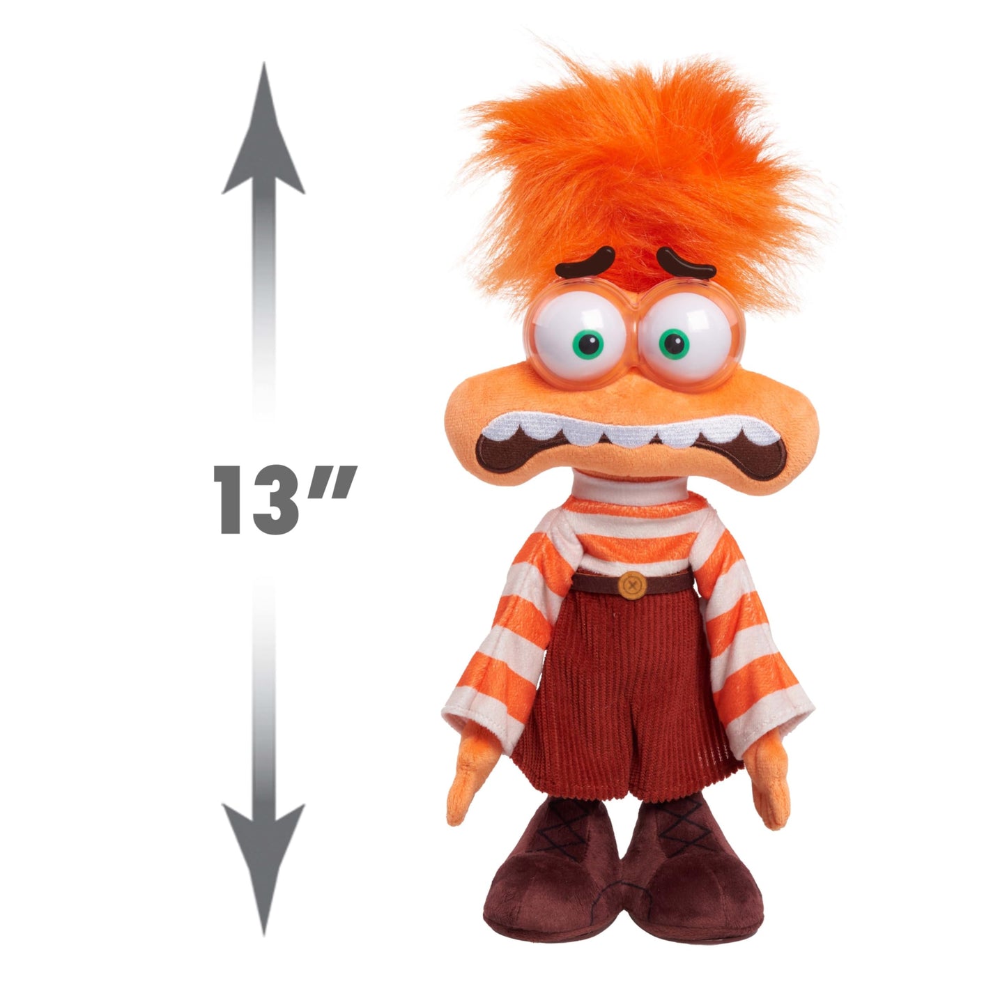 Just Play Inside Out 2 Anxiety Plush – Shaking with Anxiety Feature Plush for Ages 3+