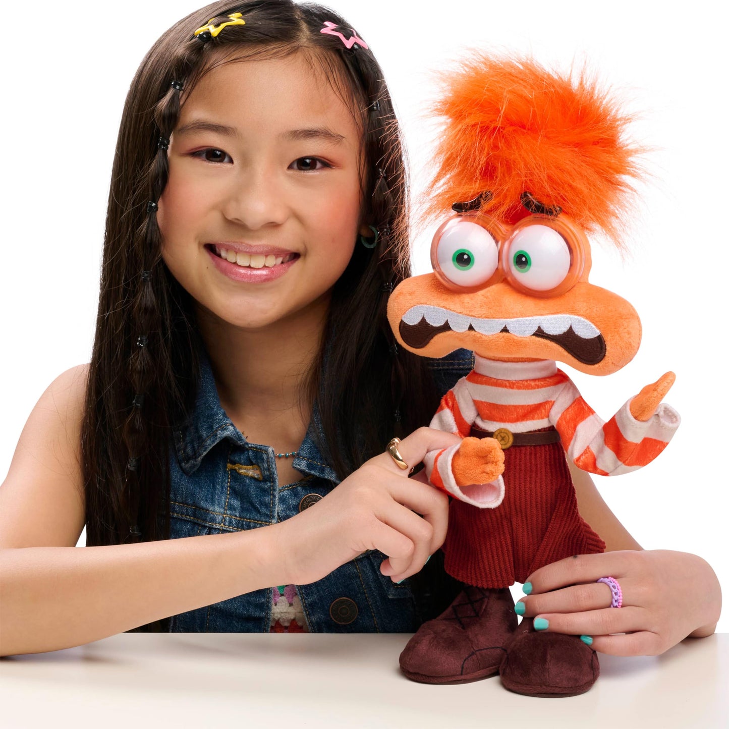 Just Play Inside Out 2 Anxiety Plush – Shaking with Anxiety Feature Plush for Ages 3+