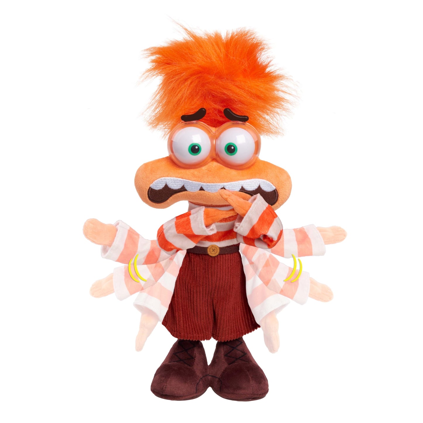Just Play Inside Out 2 Anxiety Plush – Shaking with Anxiety Feature Plush for Ages 3+