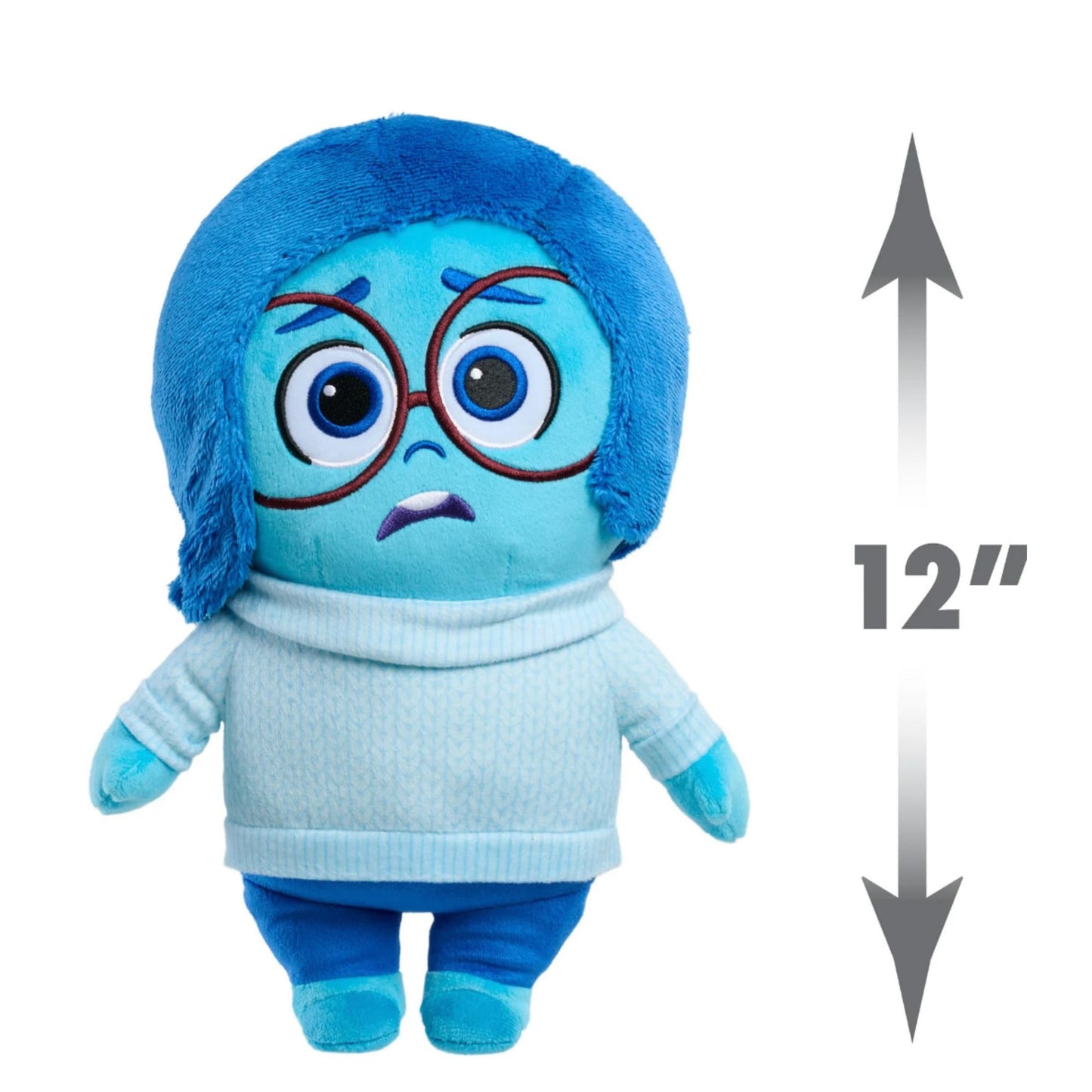 Just Play Inside Out 2 Large Plush – Sadness (12-Inch) | Collect Joy, Anger, Anxiety & Embarrassment