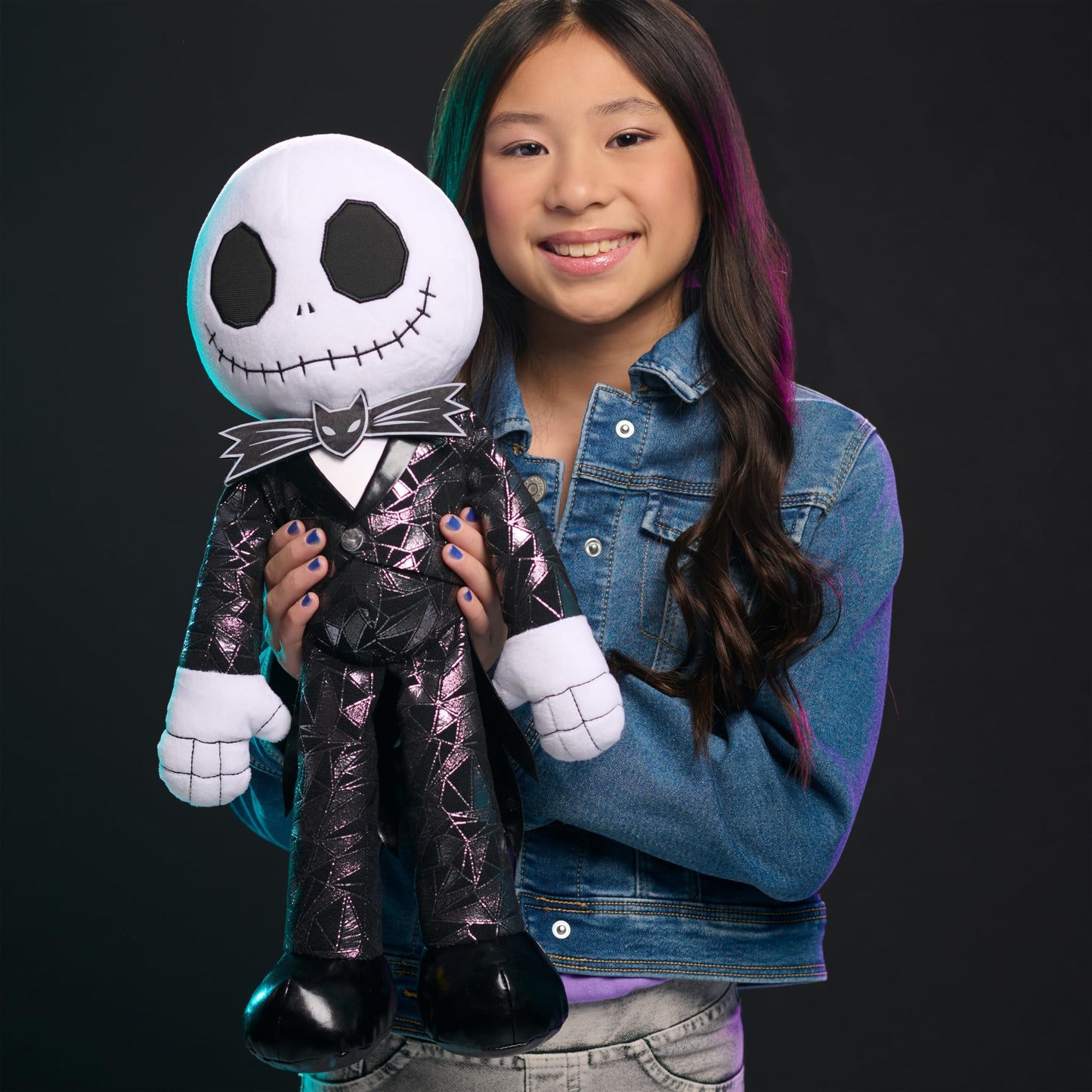 Just Play Jack Skellington 19-Inch Plush – Metallic Finish | Nightmare Before Christmas