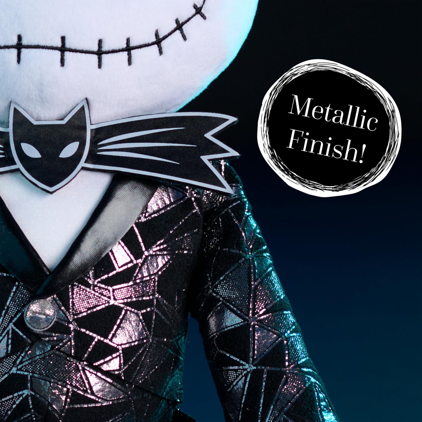 Just Play Jack Skellington 19-Inch Plush – Metallic Finish | Nightmare Before Christmas