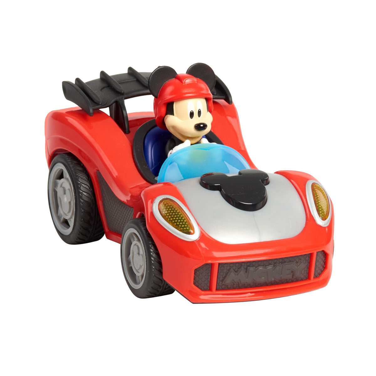 Just Play Mickey Mouse Rev 'n Glow Racer Vehicle with Lights & Sounds – For Kids 3+