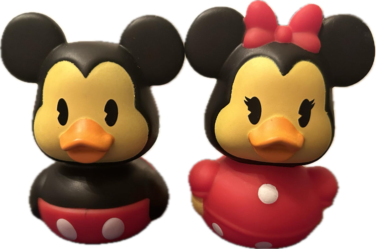 Just Play Mickey & Minnie Mouse Rubber Ducks – 2.5-Inch Bath Toys