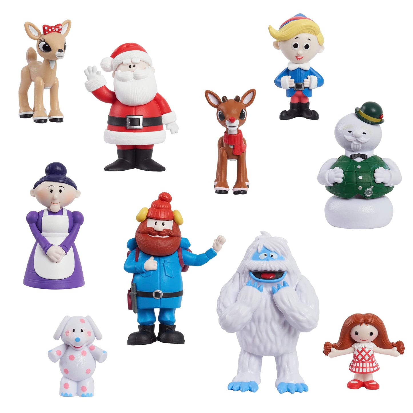 Just Play Rudolph The Red-Nosed Reindeer® 10-Piece Figure Set – 3.5-Inch Holiday Toys for Ages 3+