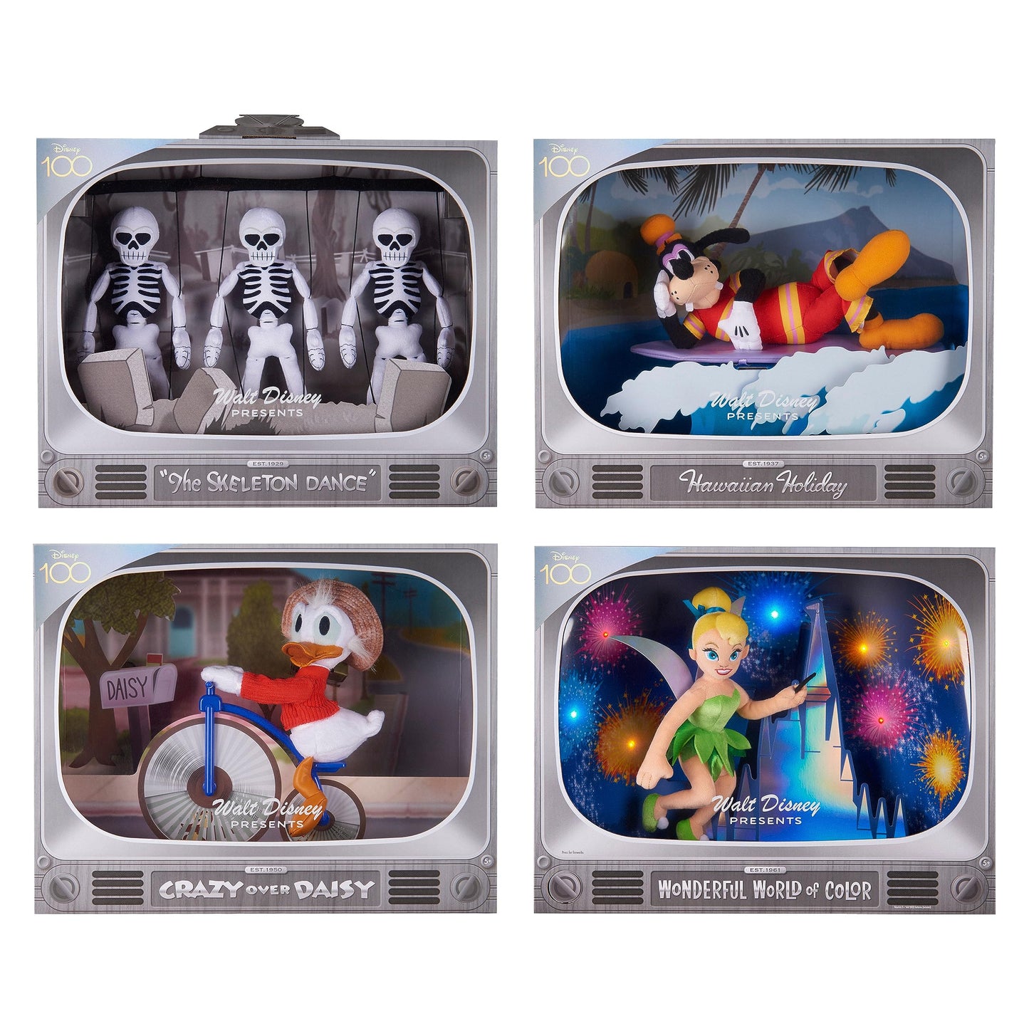Disney100 Years of Wonder Skeleton Dance Plush Diorama by Just Play (Amazon Exclusive)