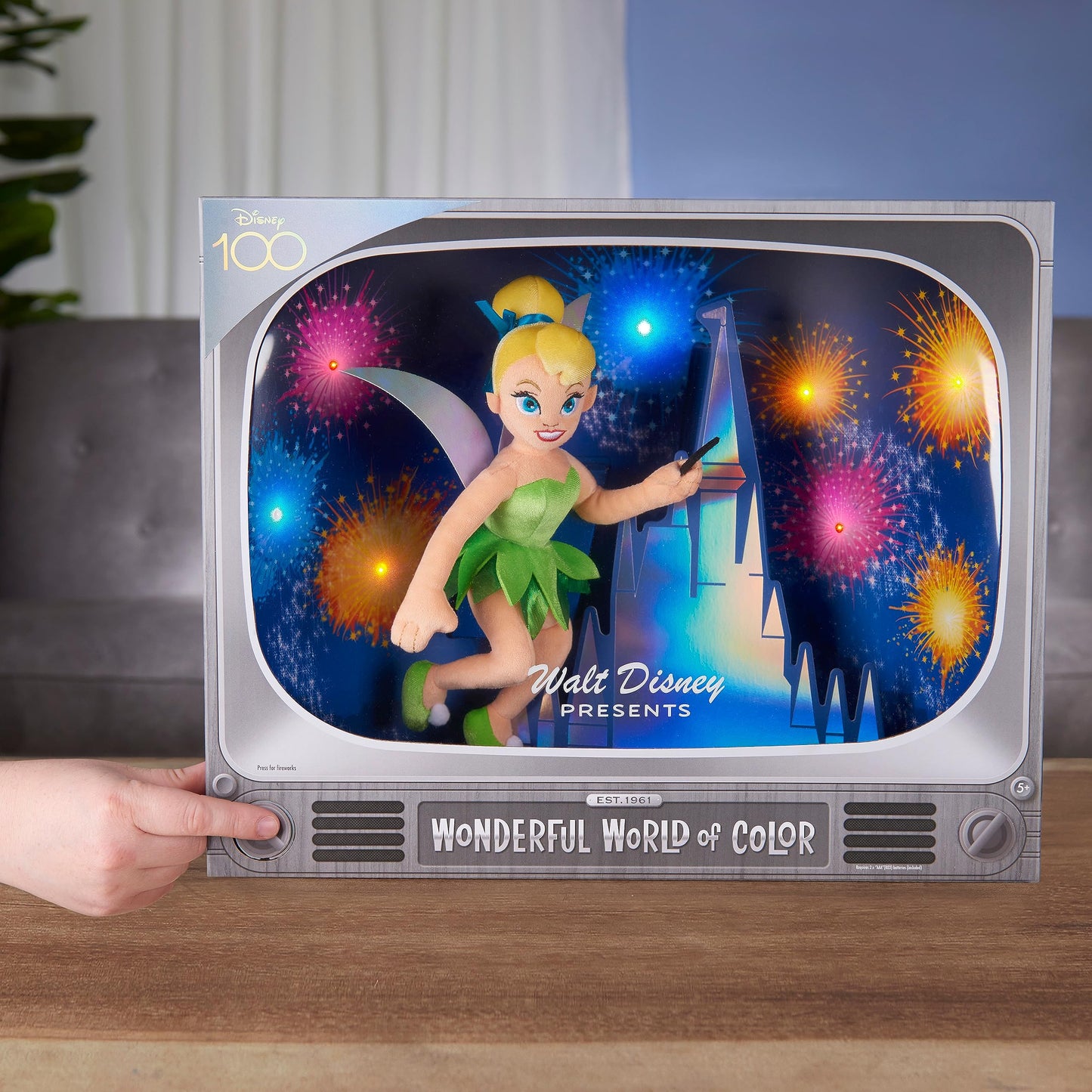 Just Play Disney100 Tinker Bell Collectible Plush – Wonderful World of Color, Amazon Exclusive