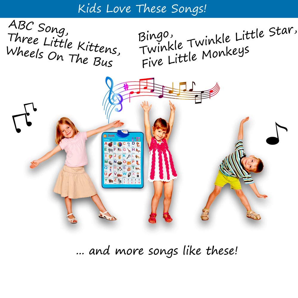 Just Smarty Alphabet Wall Chart for Toddlers 1-3 | ABCs & 123s Learning Toy | Speech Therapy & Autism Support