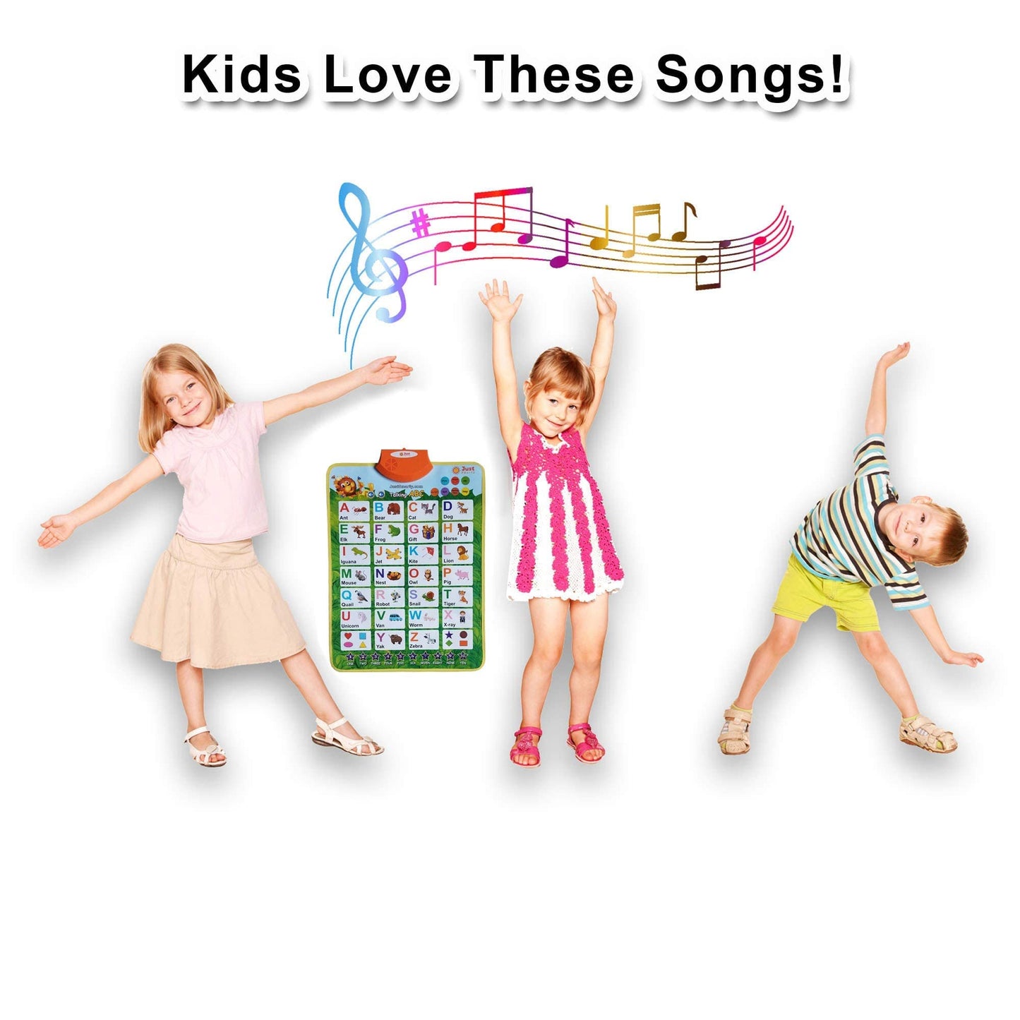Just Smarty Interactive Alphabet Poster for Toddlers — Learning & Music Toys (2+)