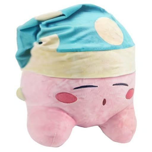 Kirby 12" Mega Plush Sleepy Hat - Official Licensed Jumbo Kirby Pillow by Just Toys LLC