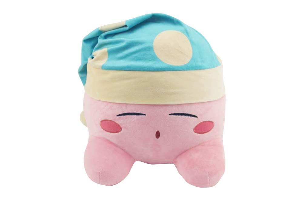 Kirby 12" Mega Plush Sleepy Hat - Official Licensed Jumbo Kirby Pillow by Just Toys LLC