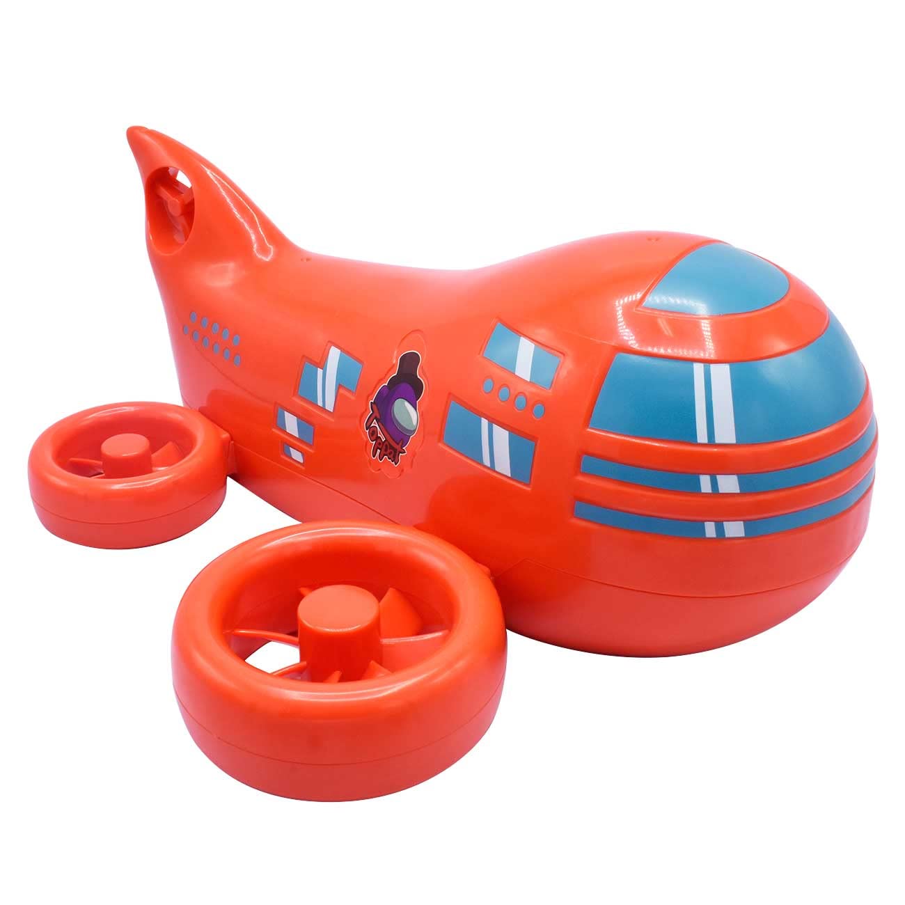 Just Toys LLC Among Us Airship Playset – 10-Inch Licensed Airship with Detachable Top & 2 Exclusive Mini Figures