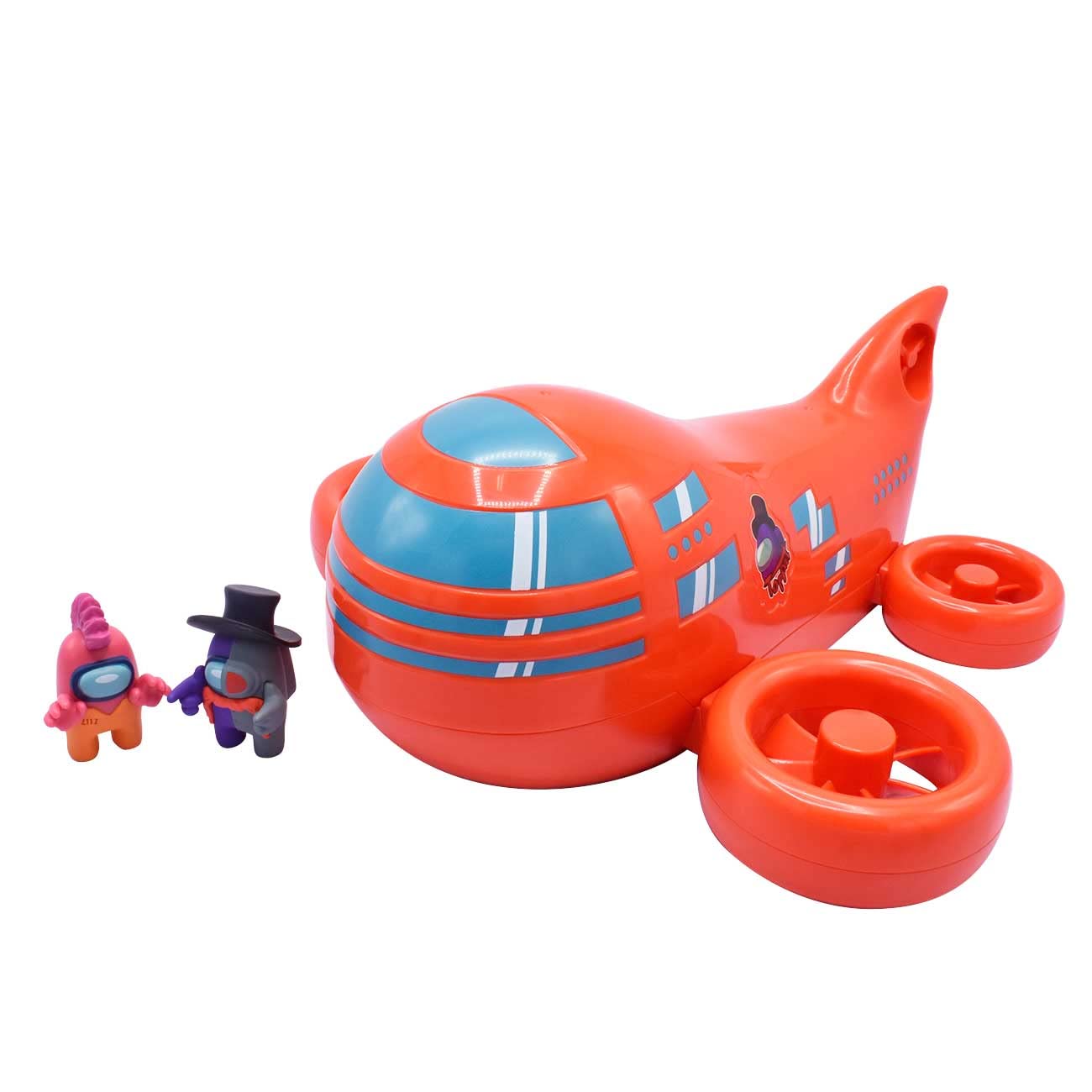 Just Toys LLC Among Us Airship Playset – 10-Inch Licensed Airship with Detachable Top & 2 Exclusive Mini Figures