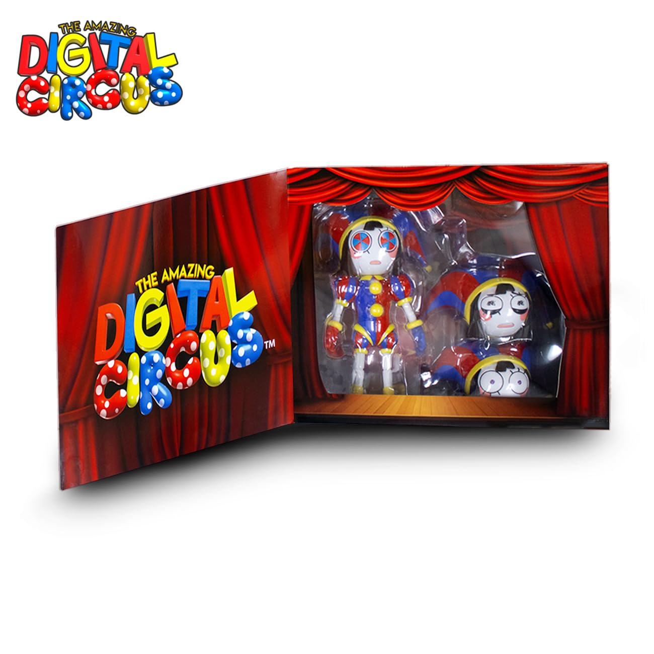 Just Toys Deluxe Pomni – 6-Inch Action Figure from The Amazing Digital Circus | Fully Articulated, Collector-Grade Detail, Display Stand & Accessories